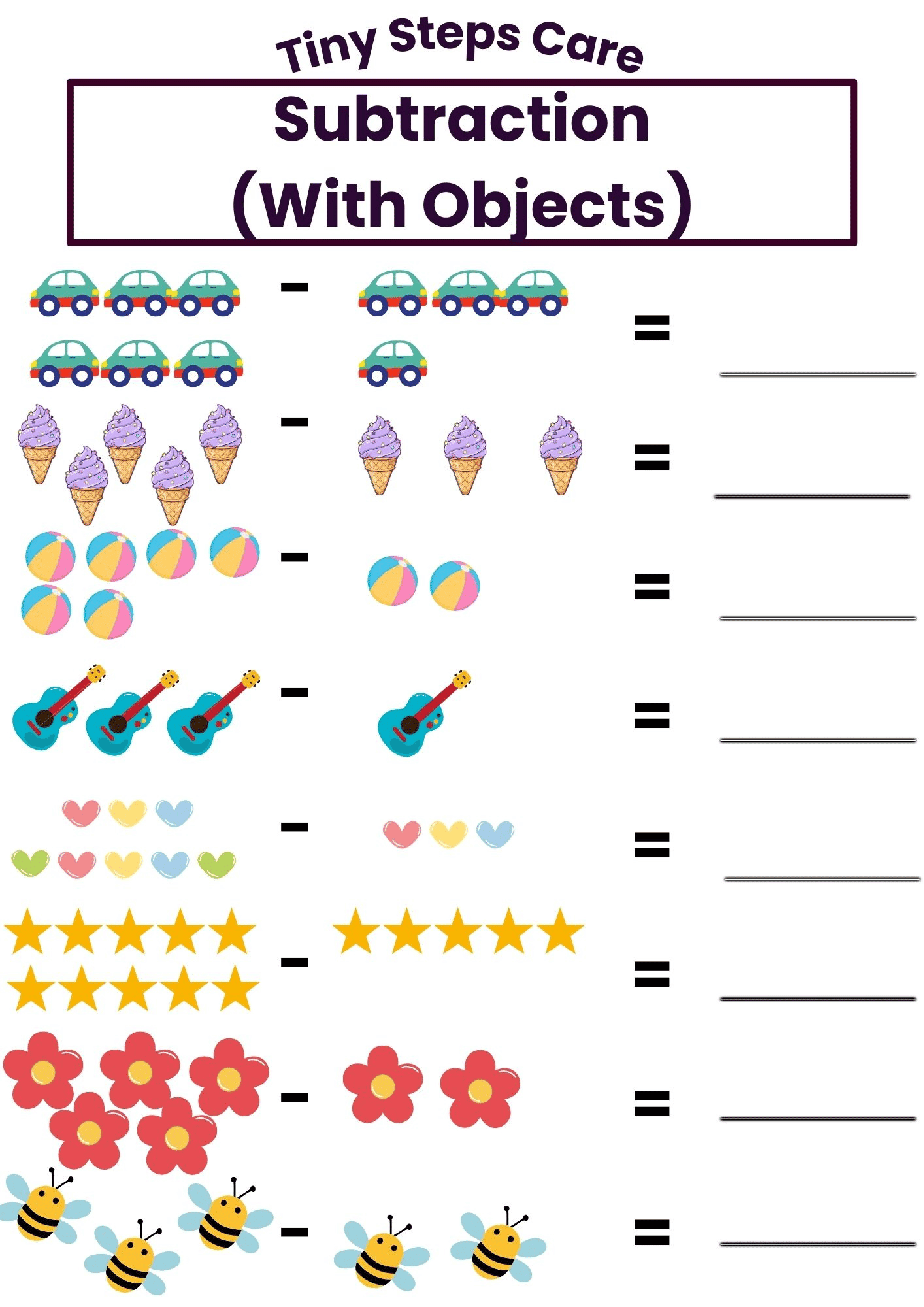 Subtraction with object