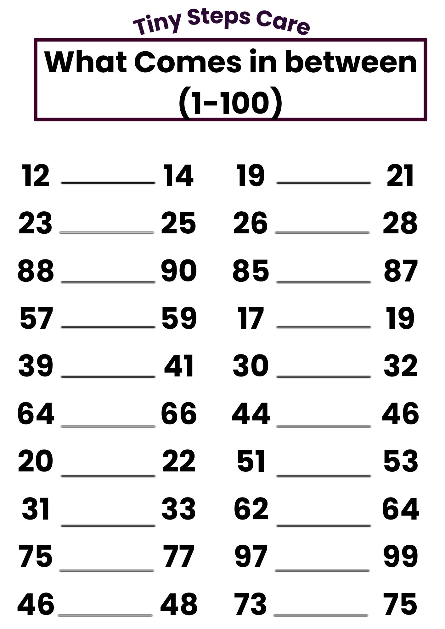 What comes in between