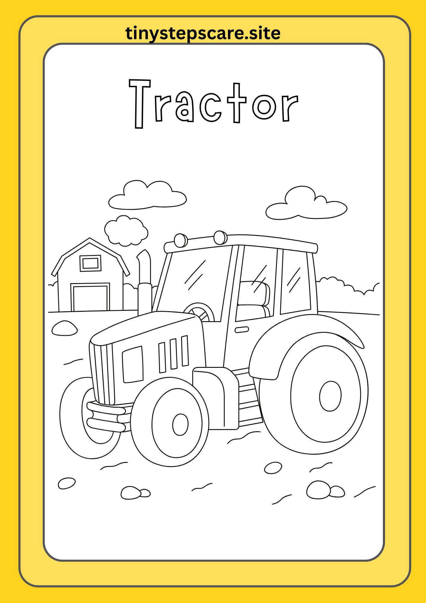 Tractor Coloring page