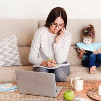 Keep kids busy at home with simple activities while mom works from home